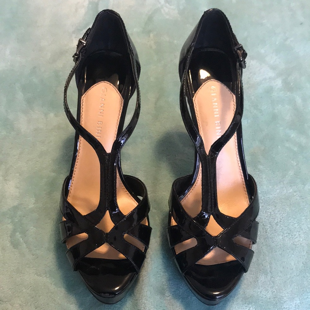 Strappy Leather Heels